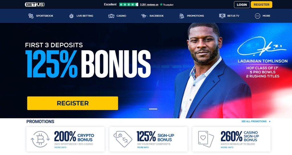 BetUS platform featured among the best NFL Betting Sites 2025 with fast payouts and live NFL game betting.